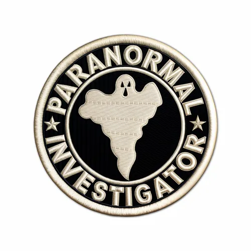 Round Paranormal Investigator Iron On Patch - Custom Socks Now