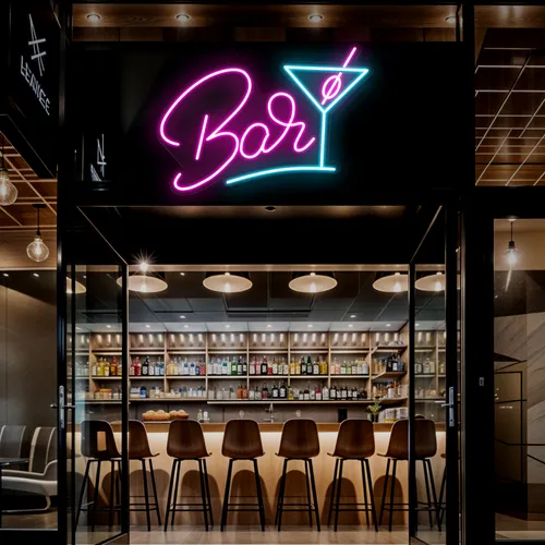 Oh Cocktail Bar Neon Sign - Custom Socks Now