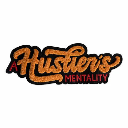 Hustler's Mentality Letterman Jacket Patch - Custom Socks Now