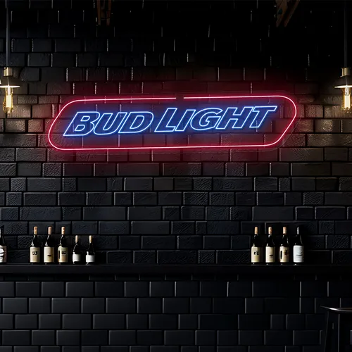 Chill Bud Light Neon Sign - Custom Socks Now