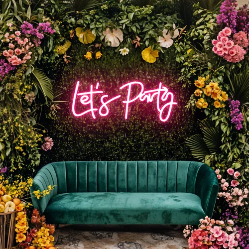 Let’s Party Neon Signs - Custom Socks Now