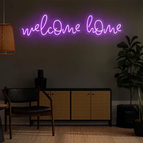 Welcome Home Neon Sign