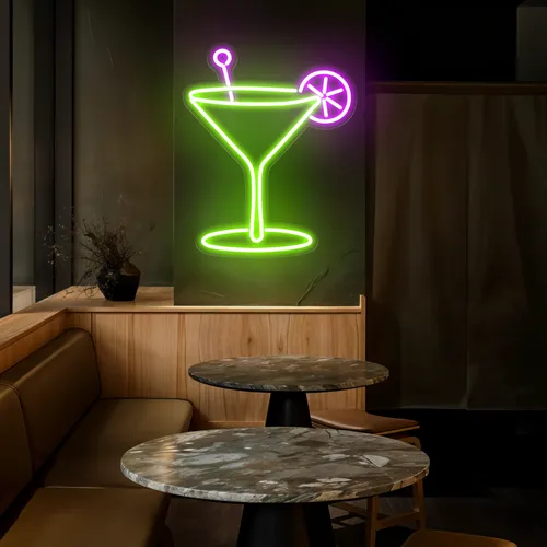 Lush Glass Neon Sign - Custom Socks Now