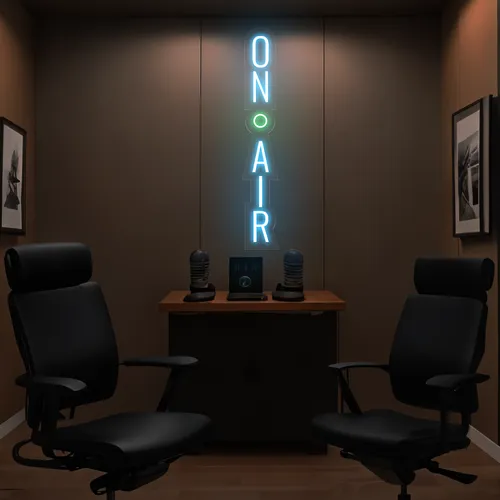 On Air Vertical Neon Sign - Custom Socks Now