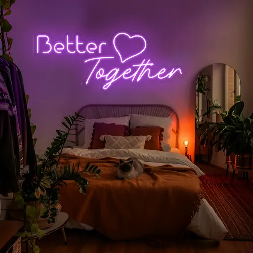 Better Together Neon Signs - Custom Socks Now