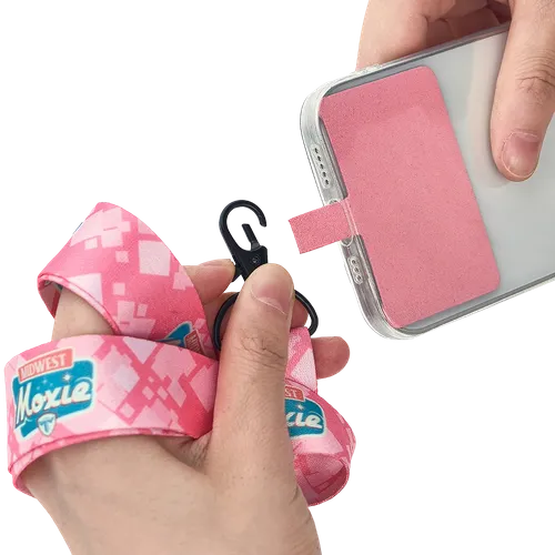 Lanyard & Blank Insert Phone Wallet - Custom Socks Now