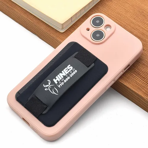 Leather Phone Wallet with Hand Grip - Custom Socks Now