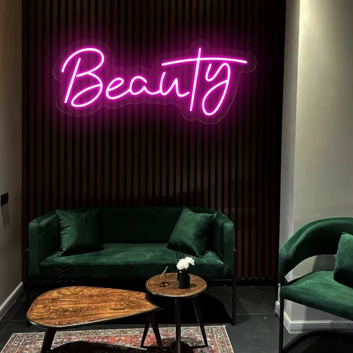 Beauty Neon Sign - Custom Socks Now