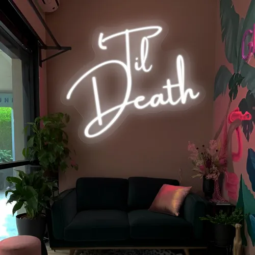 Til Death Neon Signs - Custom Socks Now