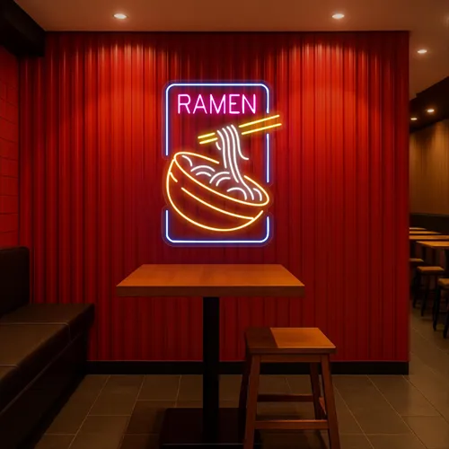 Custom Ramen Neon Signs - Custom Socks Now