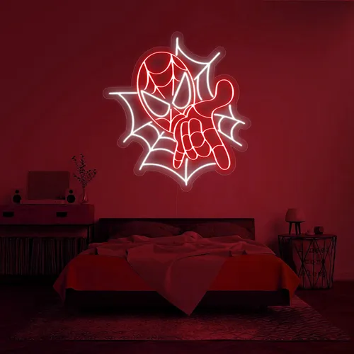 Custom Spiderman Neon Signs - Custom Socks Now