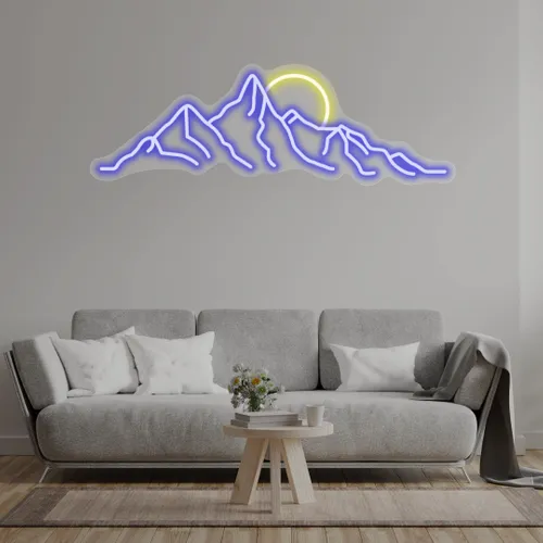 Custom Mountain Neon Signs - Custom Socks Now