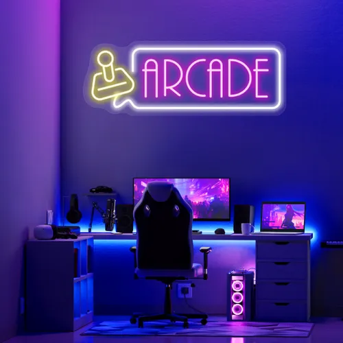 Custom Arcade Neon Signs - Custom Socks Now