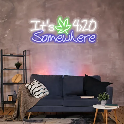 Custom 420 Neon Sign - Custom Socks Now