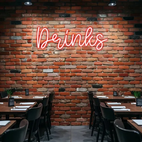 Custom Drink Neon Sign - Custom Socks Now