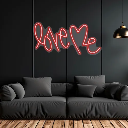 Custom Love Me Neon Signs - Custom Socks Now
