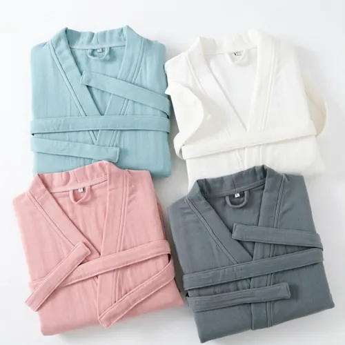 4 Layer Gauze Cotton Bathrobes - Custom Socks Now