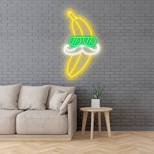 Custom Banana Neon Signs - Custom Socks Now