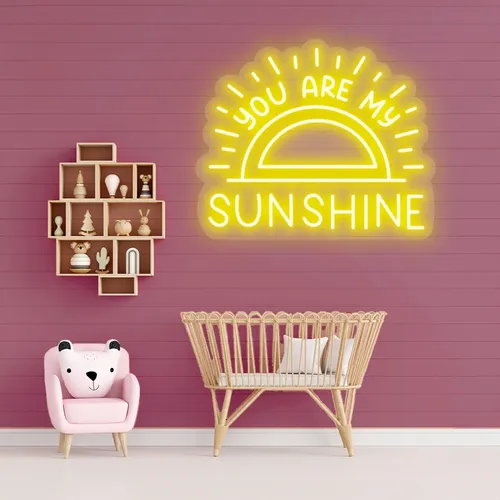 Custom Sun Neon Signs - Custom Socks Now
