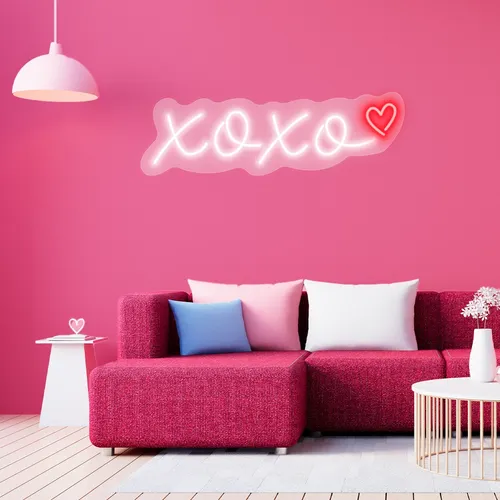 Custom XOXO Neon Signs - Custom Socks Now