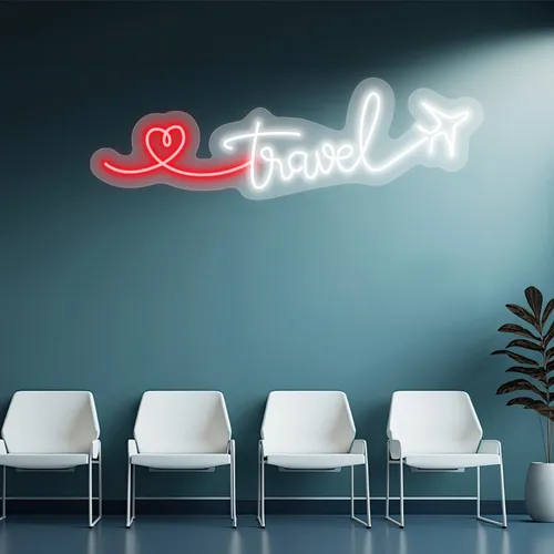 Custom Airplane Neon Signs - Custom Socks Now