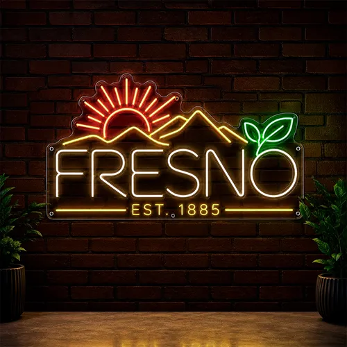 Custom Commercial Neon Signs Fresno - Custom Socks Now