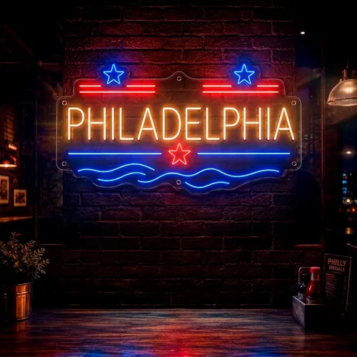 Custom Neon Signs Philadelphia - Custom Socks Now