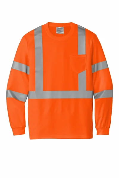 CornerStone ANSI 107 Class 3 Mesh Long Sleeve Tee. CS203 - Custom Socks Now