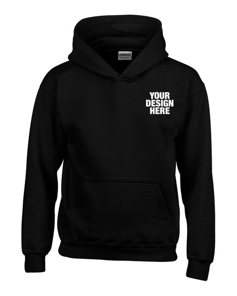 Gildan Youth Heavy Blend 8 oz., 50/50 Hooded Sweatshirt - Custom Socks Now