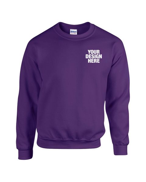 Gildan Adult Heavy Blend Adult 8 oz., 50/50 Fleece Crew - Custom Socks Now