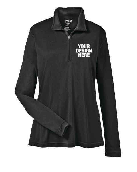 Team 365 Ladies' Zone Performance Quarter-Zip - Custom Socks Now