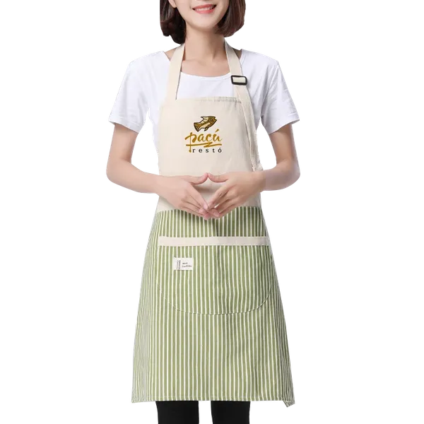 Apron with Happy Bear Patch - Custom Socks Now
