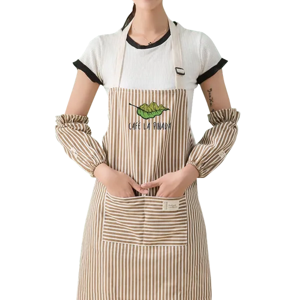 Striped Cotton and Linen Apron - Custom Socks Now