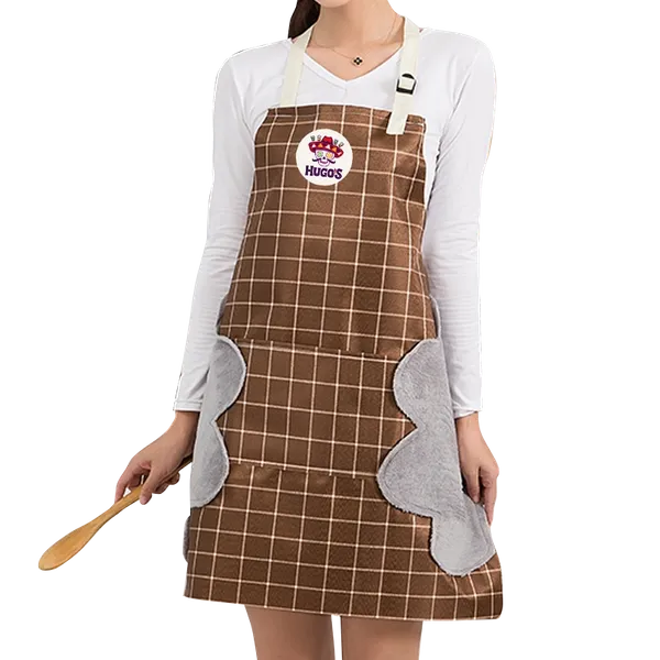 Striped Plaid Hand Wiping Apron - Custom Socks Now
