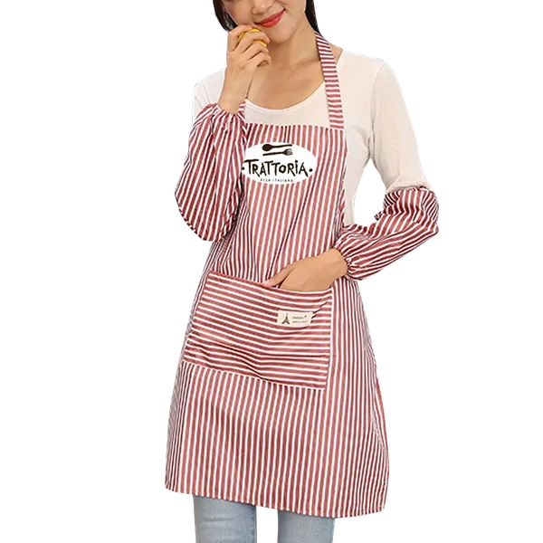 Waterproof Polyester Stripe Apron - Custom Socks Now
