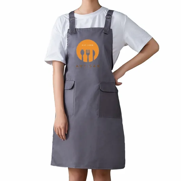 Double Shoulder Strap Pocket Apron - Custom Socks Now