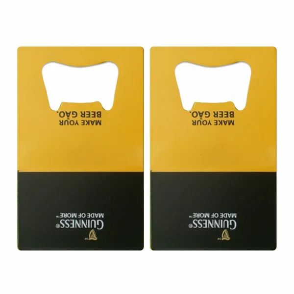 Two-Tone Card Bottle Opener - Custom Socks Now