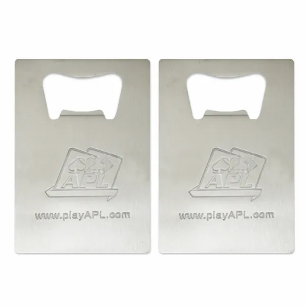 Standard Card Shape Bottle Opener - Custom Socks Now