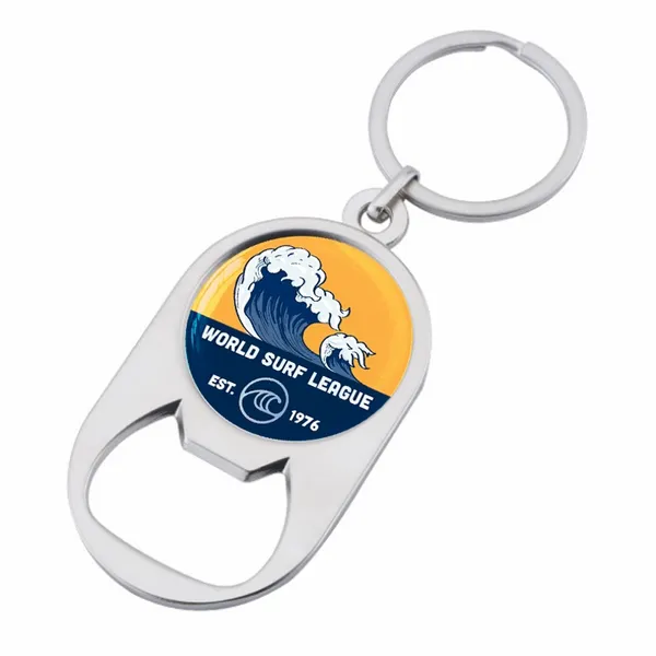 Multiuse Alloy Bottle Opener Keychain - Custom Socks Now