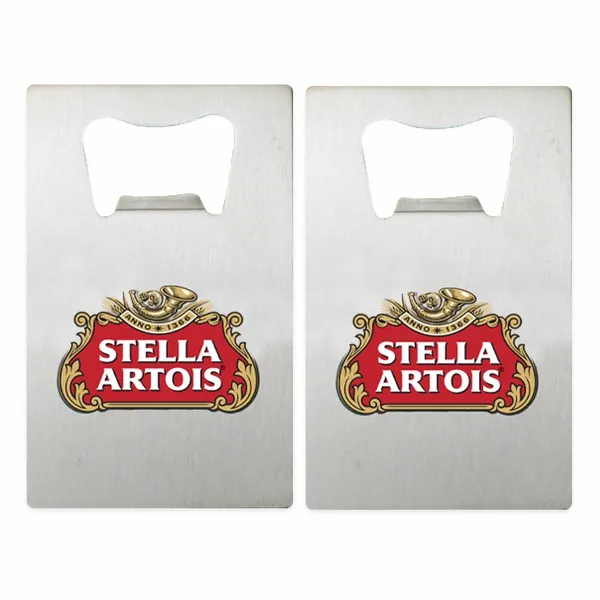 Silver Card Bottle Opener - Custom Socks Now