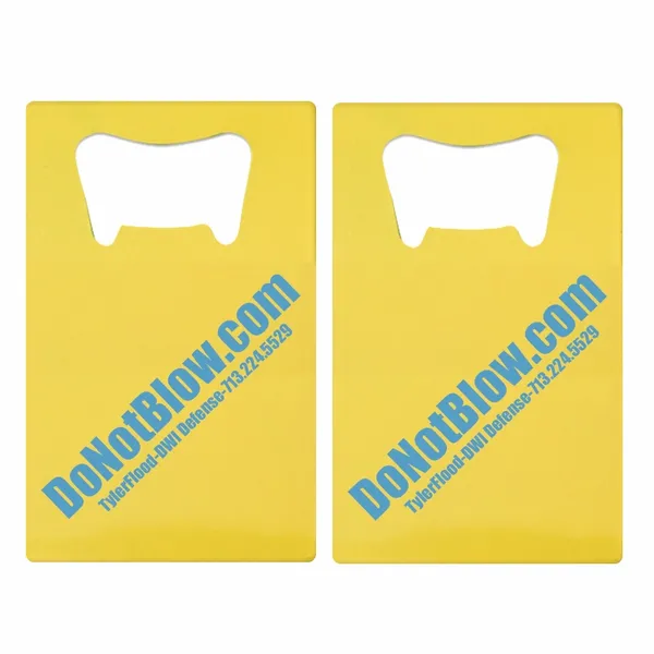 Printed Simple Card Bottle Opener - Custom Socks Now