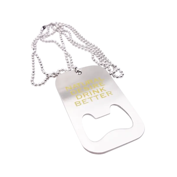 Dog Tag Bottle Opener - Custom Socks Now