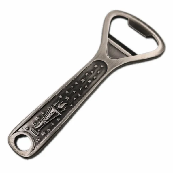 Antique Silver Bottle Opener - Custom Socks Now