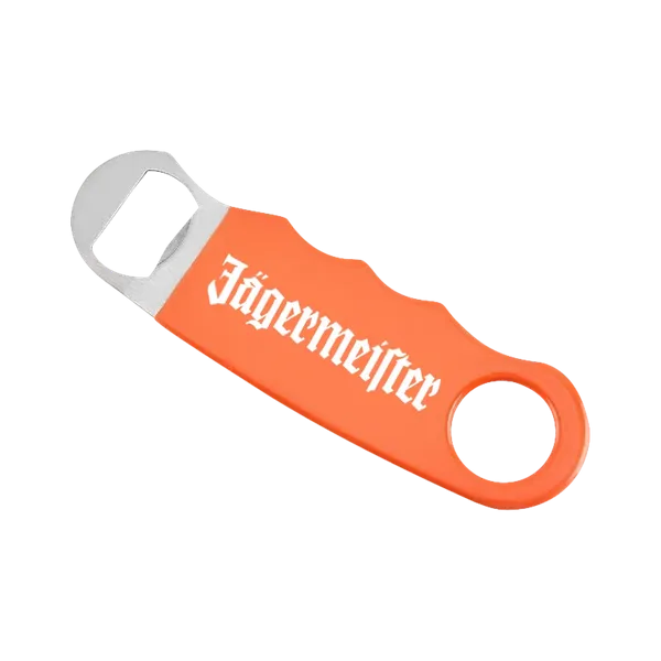 Orange Hand Grip Flat Bottle Opener - Custom Socks Now