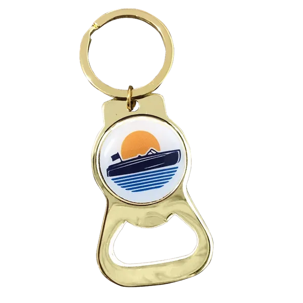Gold Alloy Bottle Opener - Custom Socks Now