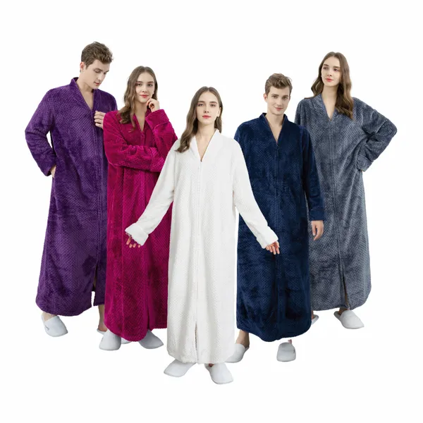 Custom Zip-Up Bathrobes - Custom Socks Now