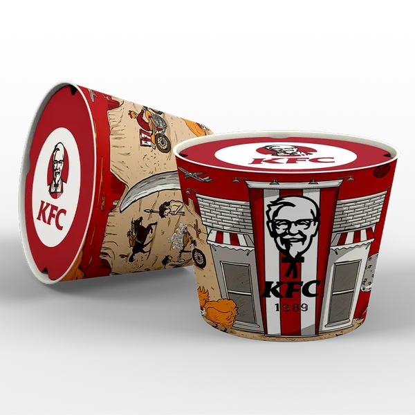Paper Food Bucket - Custom Socks Now