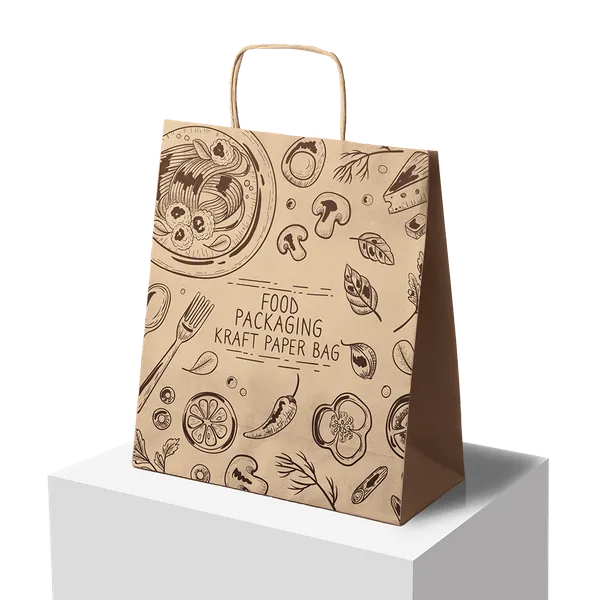 Kraft Paper Packaging Bag - Custom Socks Now