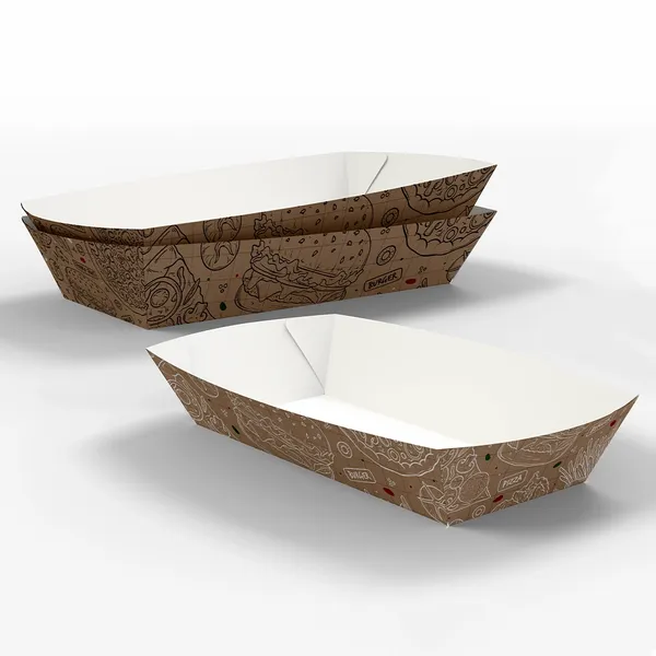 Paper Food Tray - Custom Socks Now