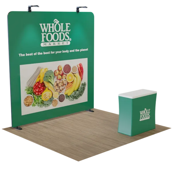 10' x 8' Straight Zip Up Display - Custom Socks Now